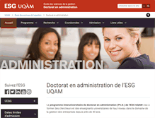 Tablet Screenshot of phdadm.esg.uqam.ca