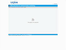 Tablet Screenshot of commarketing.uqam.ca