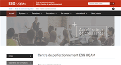 Desktop Screenshot of perfectionnement.esg.uqam.ca