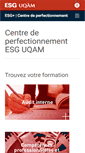 Mobile Screenshot of perfectionnement.esg.uqam.ca