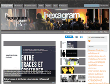 Tablet Screenshot of hexagram.uqam.ca