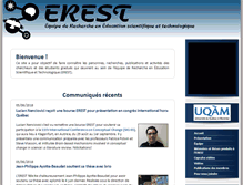 Tablet Screenshot of erest.uqam.ca