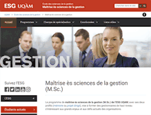 Tablet Screenshot of mscgestion.esg.uqam.ca