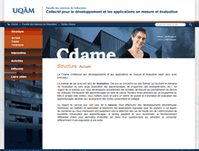 Tablet Screenshot of cdame.uqam.ca