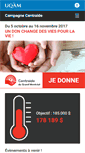 Mobile Screenshot of centraide.uqam.ca
