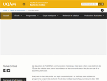 Tablet Screenshot of edm.uqam.ca