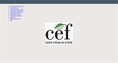 Desktop Screenshot of cef.uqam.ca