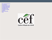 Tablet Screenshot of cef.uqam.ca