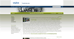 Desktop Screenshot of bulletin-arts.uqam.ca