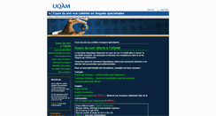 Desktop Screenshot of langues.coursdusoir.uqam.ca