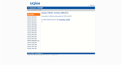 Desktop Screenshot of journal.uqam.ca