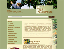 Tablet Screenshot of eco-alimentation.uqam.ca