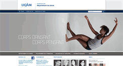 Desktop Screenshot of danse.uqam.ca