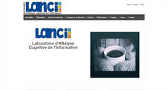 Desktop Screenshot of lanci.uqam.ca