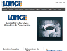 Tablet Screenshot of lanci.uqam.ca