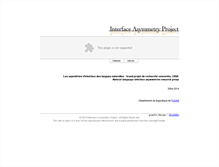 Tablet Screenshot of interfaceasymmetry.uqam.ca