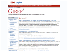 Tablet Screenshot of giref.uqam.ca