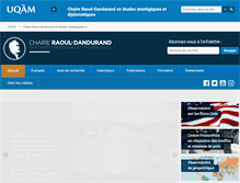 Tablet Screenshot of dandurand.uqam.ca