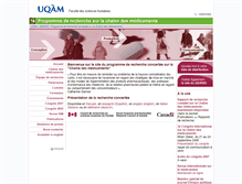 Tablet Screenshot of chaine.uqam.ca