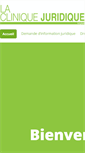 Mobile Screenshot of cliniquejuridique.uqam.ca