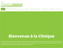 Tablet Screenshot of cliniquejuridique.uqam.ca