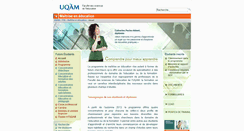Desktop Screenshot of maitrise-education.uqam.ca