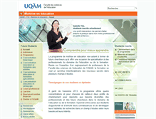 Tablet Screenshot of maitrise-education.uqam.ca