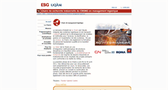 Desktop Screenshot of chairecrsnglogistique.uqam.ca