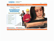 Tablet Screenshot of competencesessentielles.uqam.ca