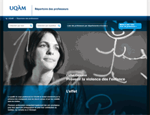 Tablet Screenshot of professeurs.uqam.ca