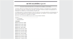 Desktop Screenshot of bulletin.uqam.ca