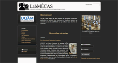 Desktop Screenshot of labmecas.uqam.ca