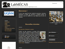 Tablet Screenshot of labmecas.uqam.ca