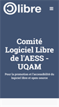 Mobile Screenshot of clibre.uqam.ca