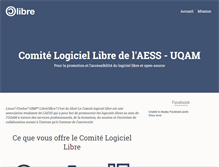 Tablet Screenshot of clibre.uqam.ca
