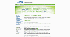 Desktop Screenshot of larepps.uqam.ca