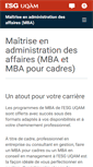 Mobile Screenshot of mba.esg.uqam.ca