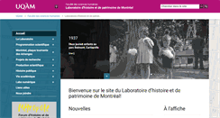 Desktop Screenshot of lhpm.uqam.ca