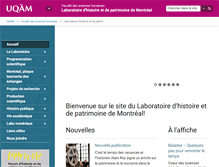 Tablet Screenshot of lhpm.uqam.ca