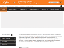 Tablet Screenshot of ddl.uqam.ca