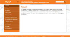 Desktop Screenshot of cpfe.uqam.ca