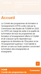 Mobile Screenshot of cpfe.uqam.ca