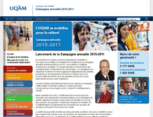 Tablet Screenshot of campagne2010-2011.fondation.uqam.ca