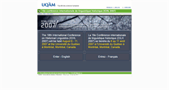 Desktop Screenshot of ichl2007.uqam.ca
