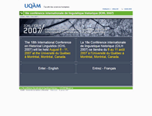 Tablet Screenshot of ichl2007.uqam.ca