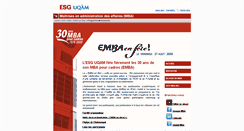 Desktop Screenshot of 30ans-mba.esg.uqam.ca