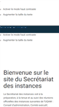 Mobile Screenshot of instances.uqam.ca