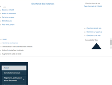 Tablet Screenshot of instances.uqam.ca