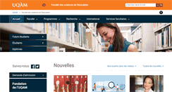 Desktop Screenshot of education.uqam.ca