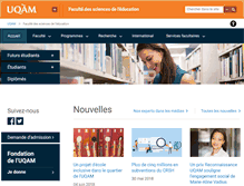 Tablet Screenshot of education.uqam.ca